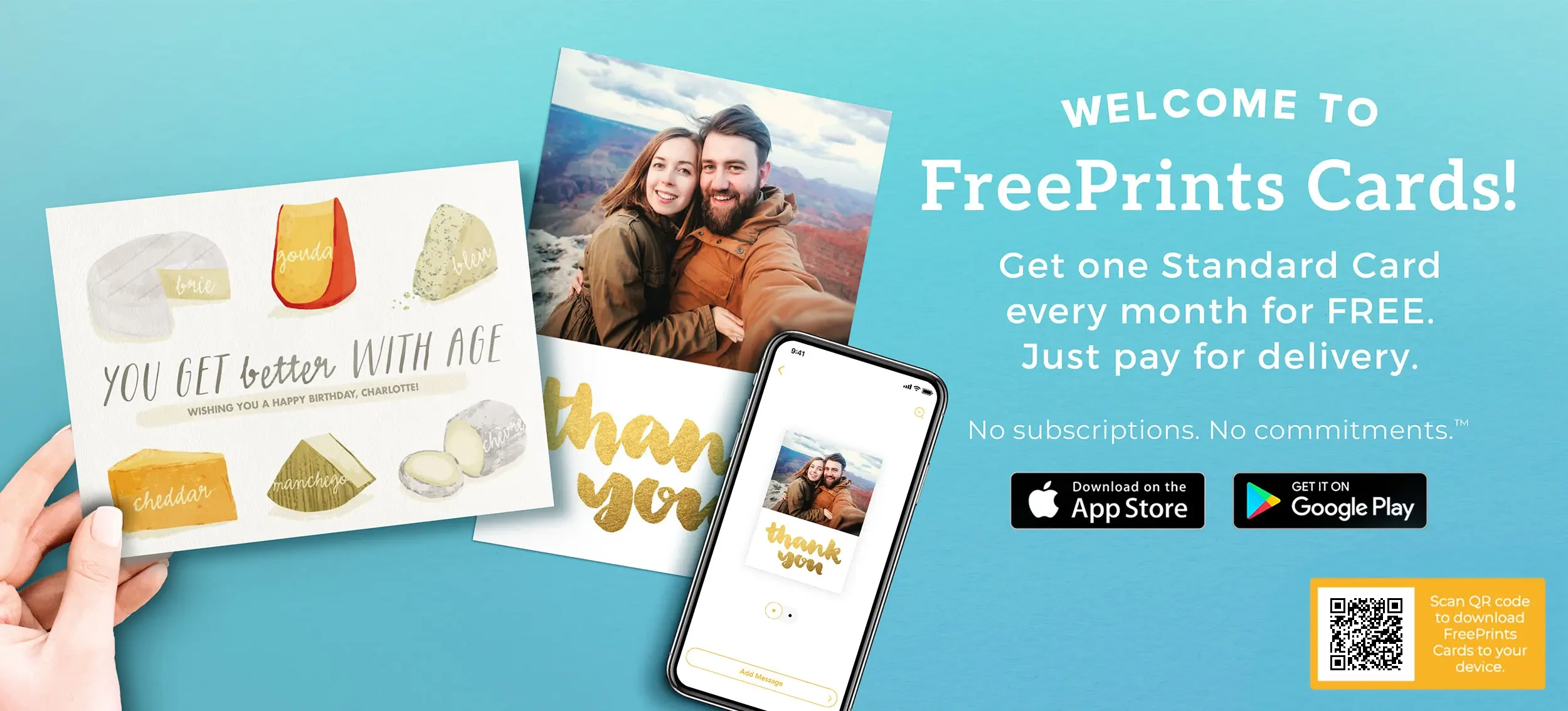 FreePrintsCards UK Hero Image