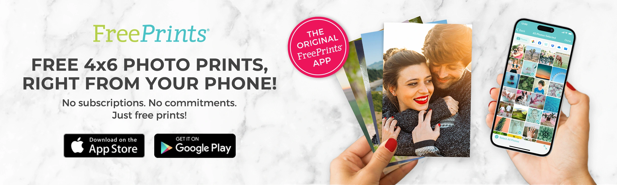 Free 4x6 Photo Prints, Right from your phone!