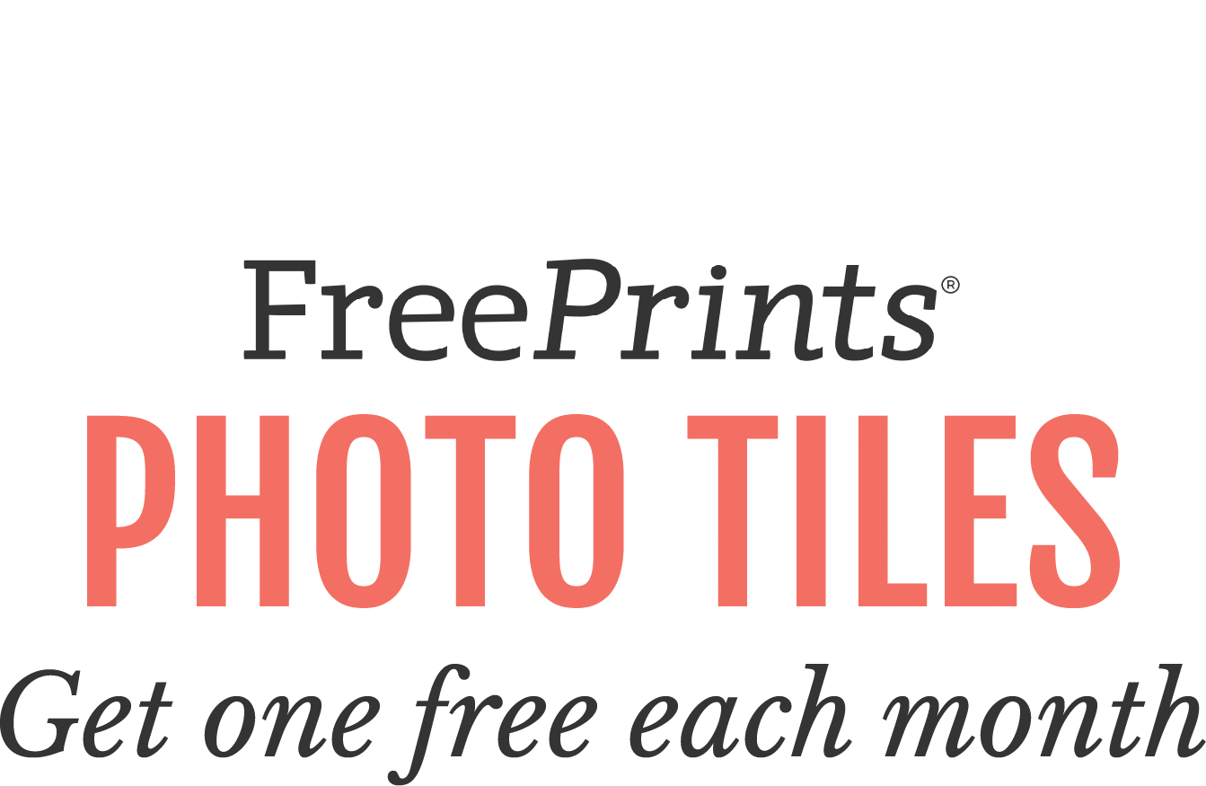 Get one free premium photo tile each month