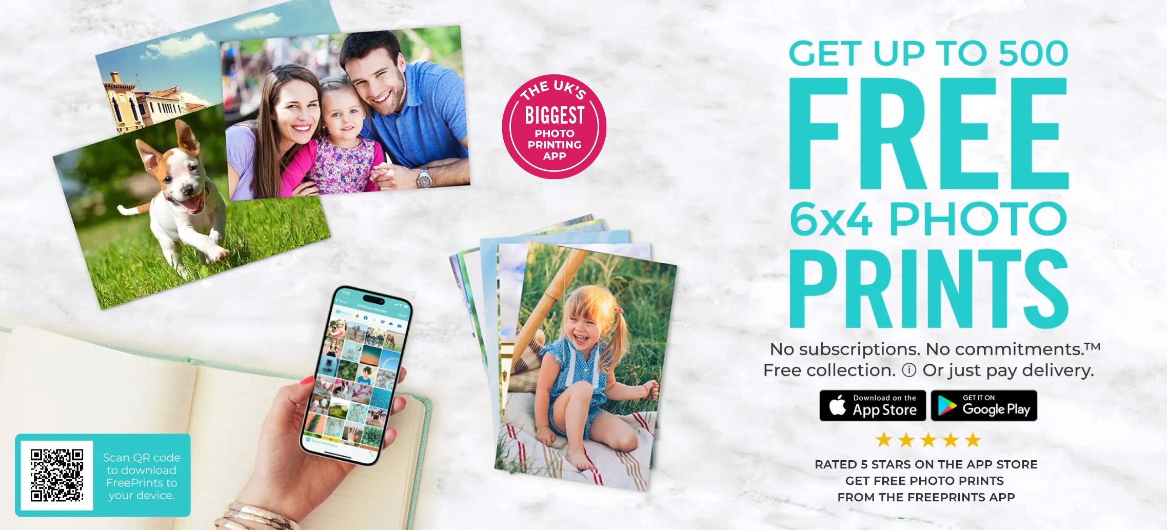 GET UP TO 500 FREE 6X4 PHOTO PRINTS