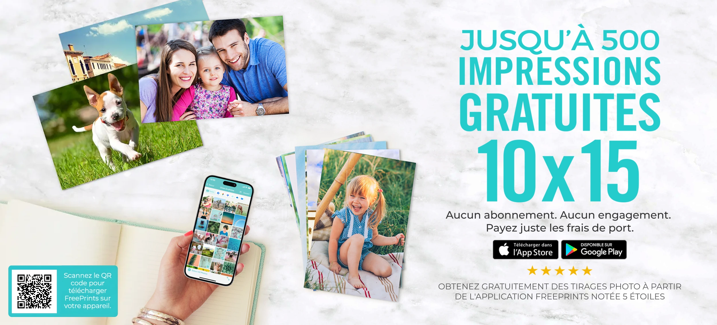 JUSQU'&Agrave; 500 IMPRESSIONS GRATUITES 10X15
